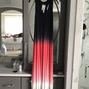 Dalia long umbre maxi dress